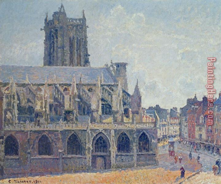 Camille Pissarro The Church Of St Jacques In Dieppe